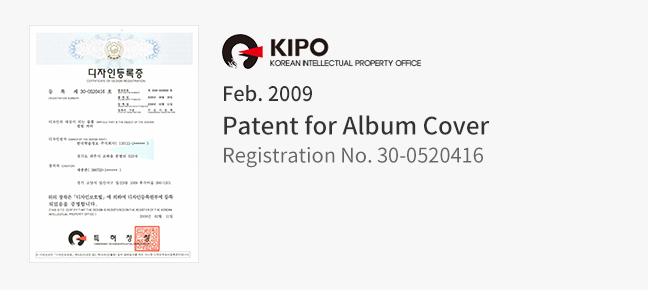 Feb. 2009 Patent for Album Cover